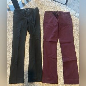 The Limited Black and Burgundy Trousers